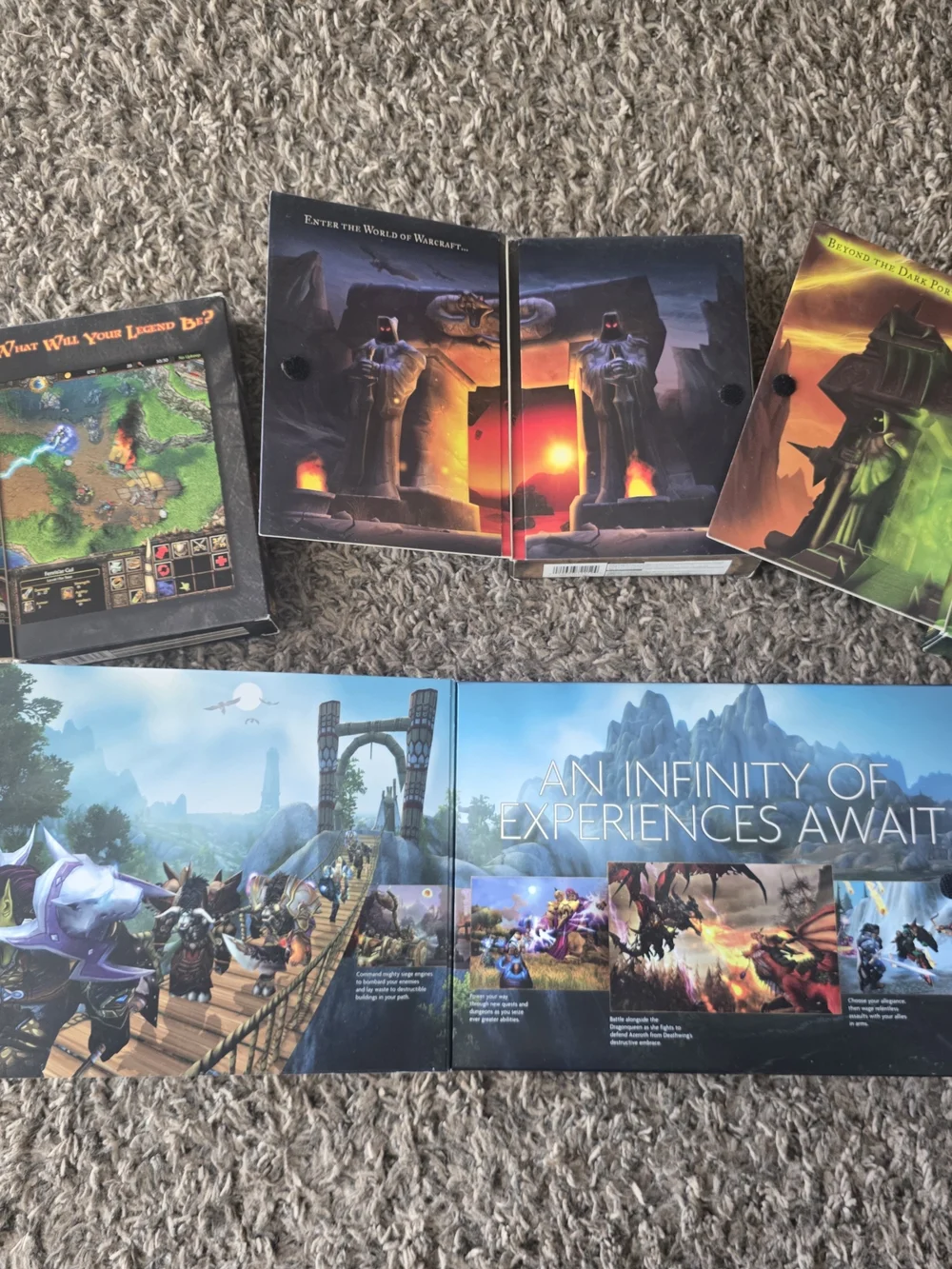 Original World of Warcraft PC Game Lot Expansions Discs Blizzard WoW Bundle